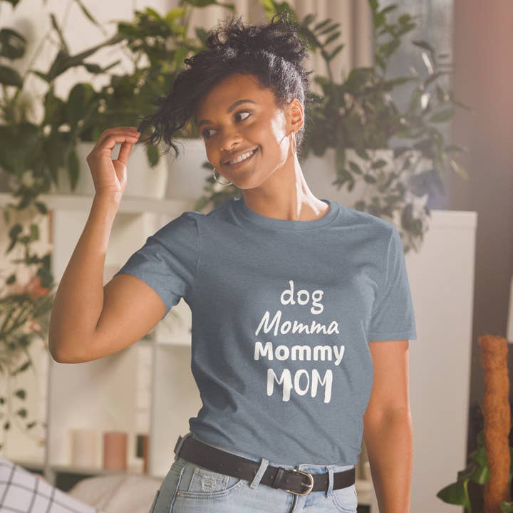 Dog Momma Short-Sleeve Unisex T-Shirt for wholesale by 4legz