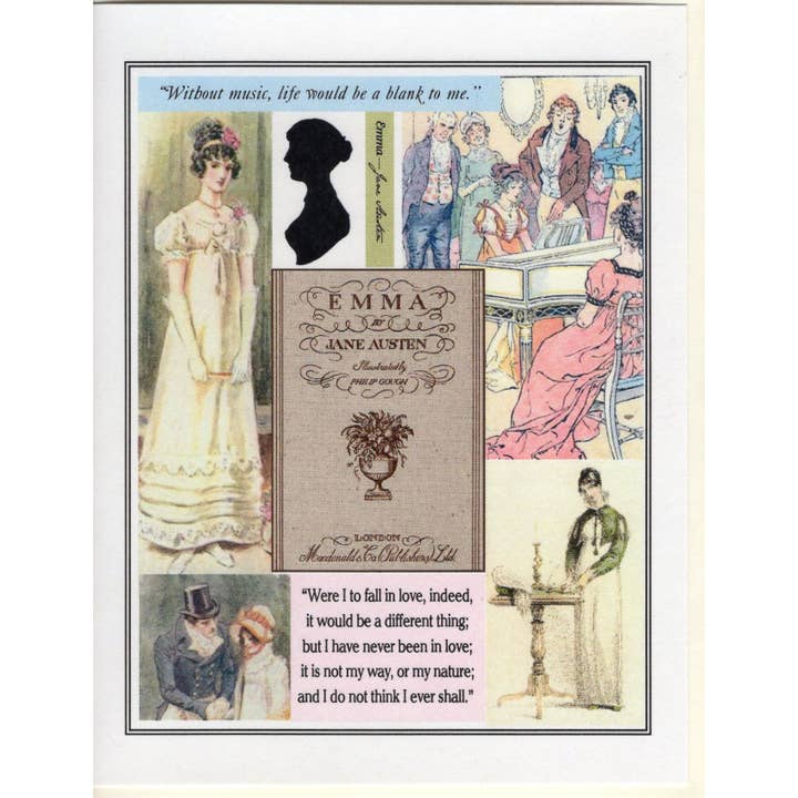The Marble Faun Gifts - Wholesale Everyday Greeting Card - Emma ~ Collage & Quote Notecard