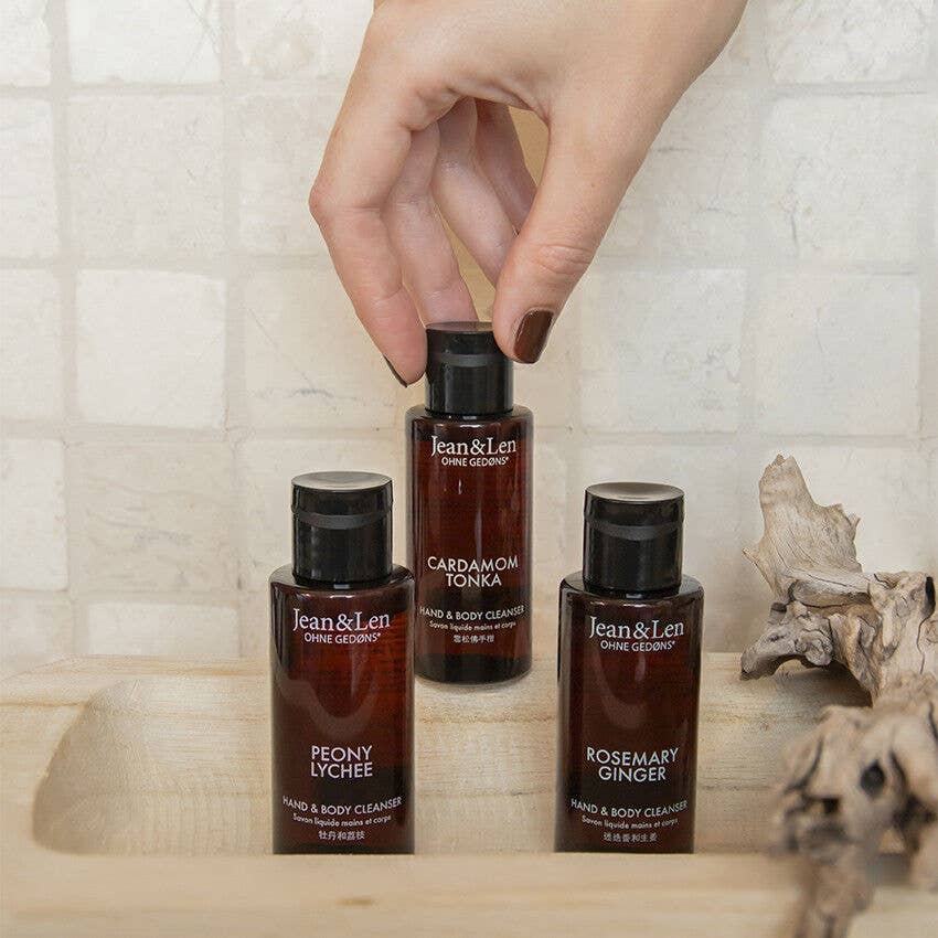 Jean & Len - Wholesale Body Wash/Shower Gel - Peony/Lychee Hand & Body Cleanser, Mini | Jean&Len1