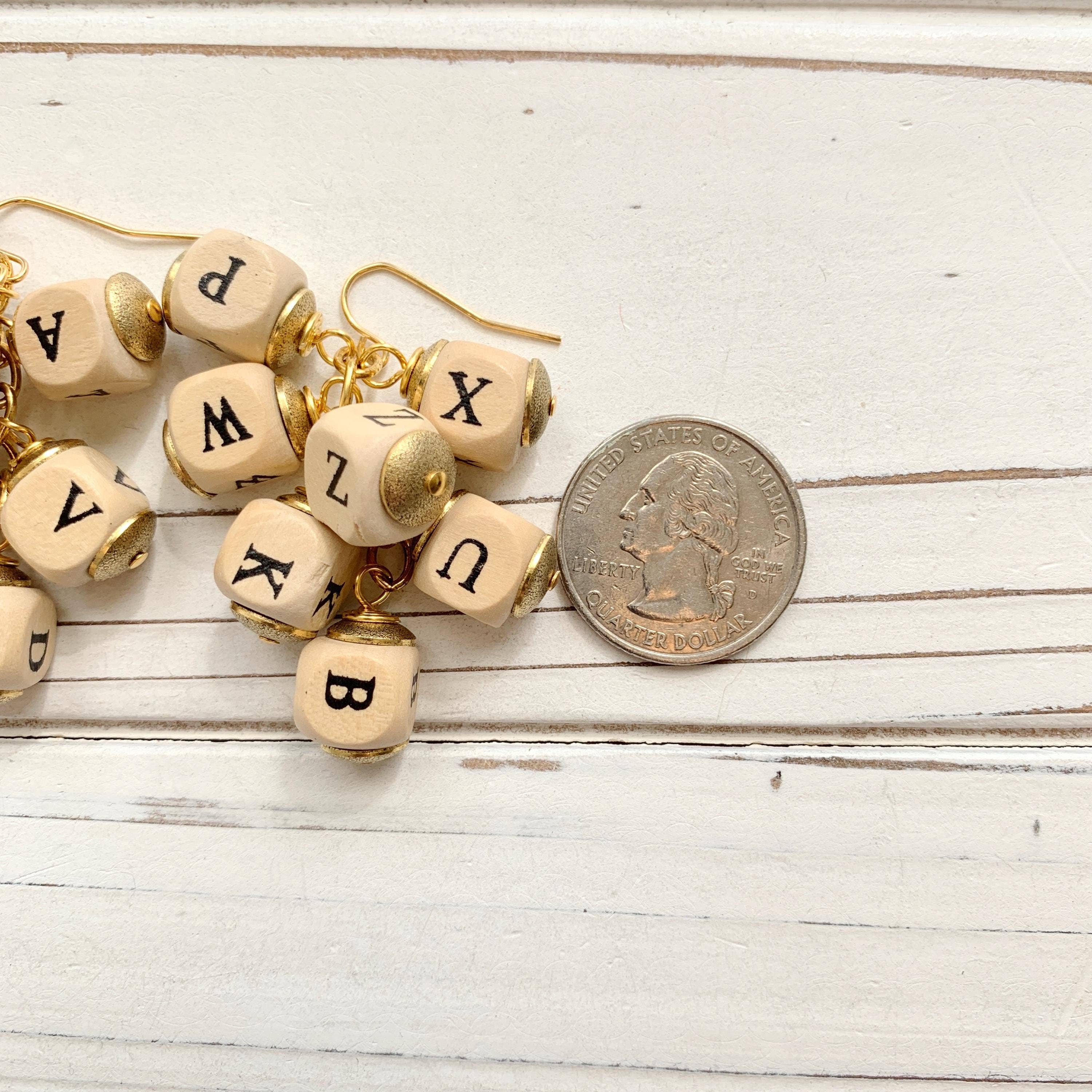 Lenora Dame - Wholesale Dangle Earrings - Iconic Alphabet Earrings3