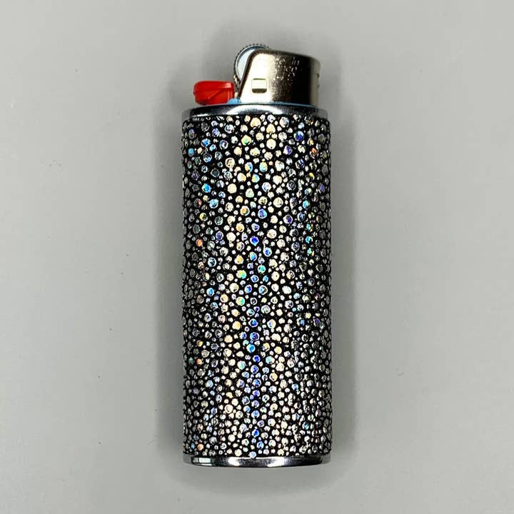 Holografisk Shagreen Klassisk Bic Lighter Cover for engroshandel hos Haus of Topper