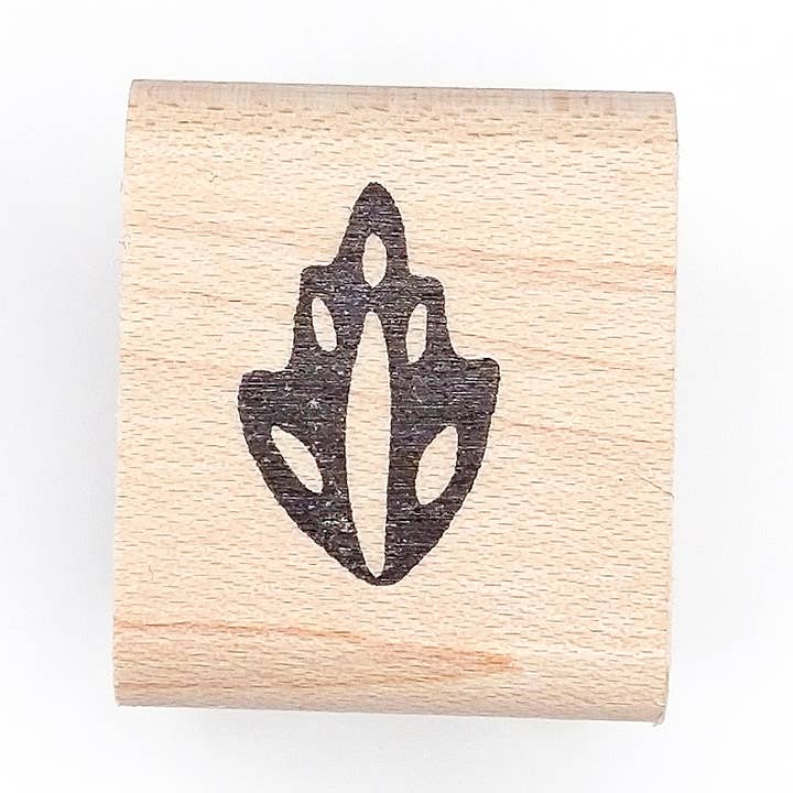 Folk Art Leaf Mini stempel voor wholesale door Peppercorn Paper