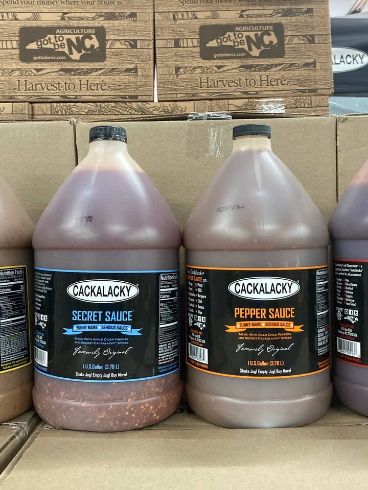 Cackalacky® Sauce Mixed/Variety Case of Four (1 gallon) for wholesale by Cackalacky®