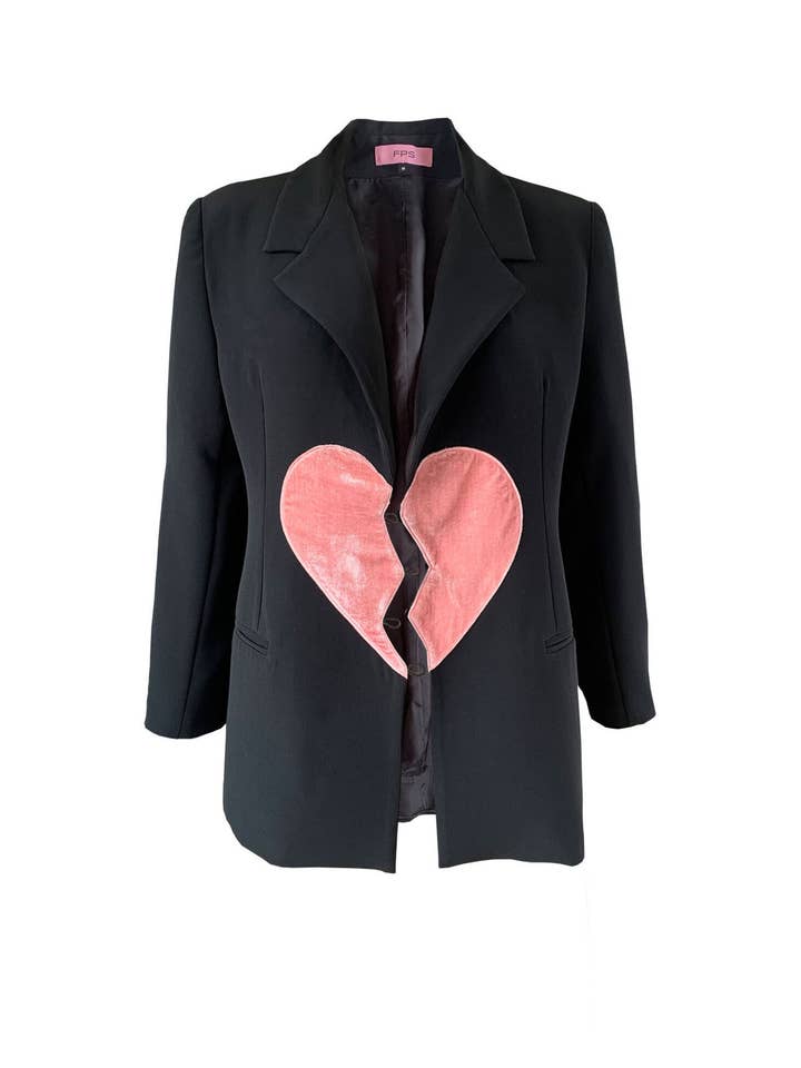 FUTURE PLANET OF STYLE - Wholesale Blazer - Women's - BROKEN HEART' OVERSIZED BLAZER2