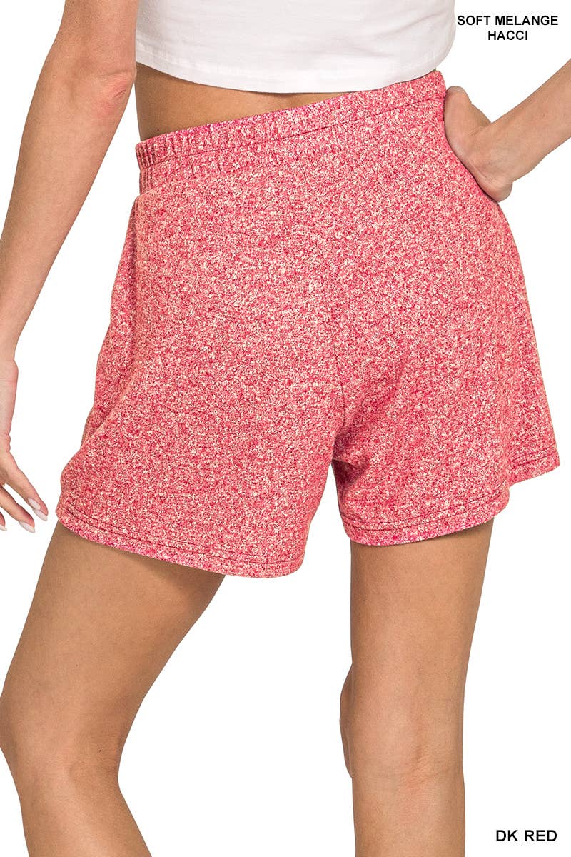 Vanilla Monkey - Wholesale Lounge Set - Women's - Soft Melange Long Sleeve Tee And Shorts Set10