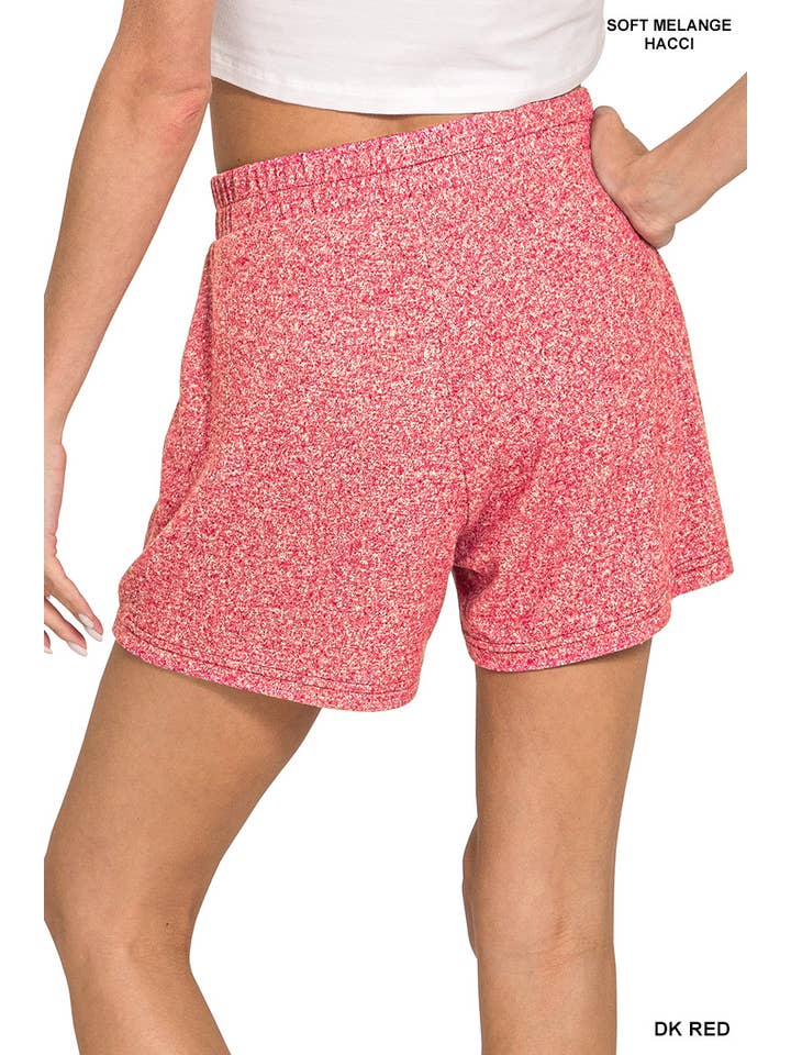 Vanilla Monkey - Wholesale Lounge Set - Women's - Soft Melange Long Sleeve Tee And Shorts Set10