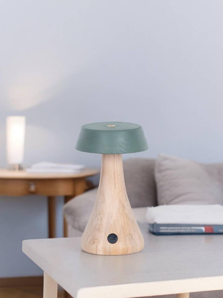 Morchella Wiederaufladbare Grüne Tischlampe | Moderne Dekorative Beleuchtung Für Zuhause & Hotels für den Großhandel von HEKA LIGHTING & TRADING LTD