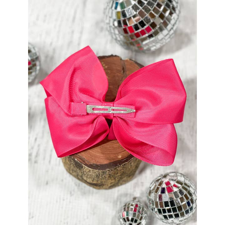 The Hair Bow Company - Wholesale Hair Bow - Kids - Classic Grosgrain Hair Bow - Alligator Clip - 4.5"