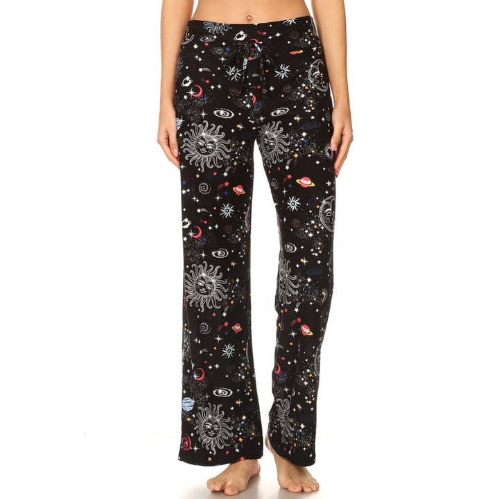 Buttery Soft Print Pajama Pants with Drawstring for wholesale by Leggings Depot