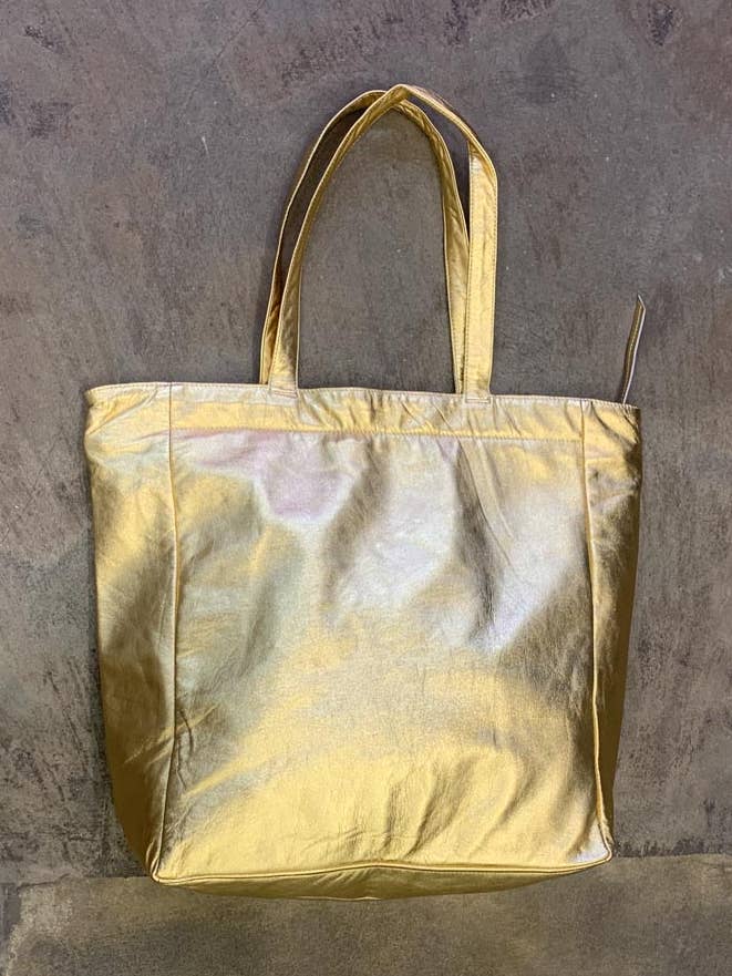 Sac à main métallique HOSS doré pour la vente par HOSS