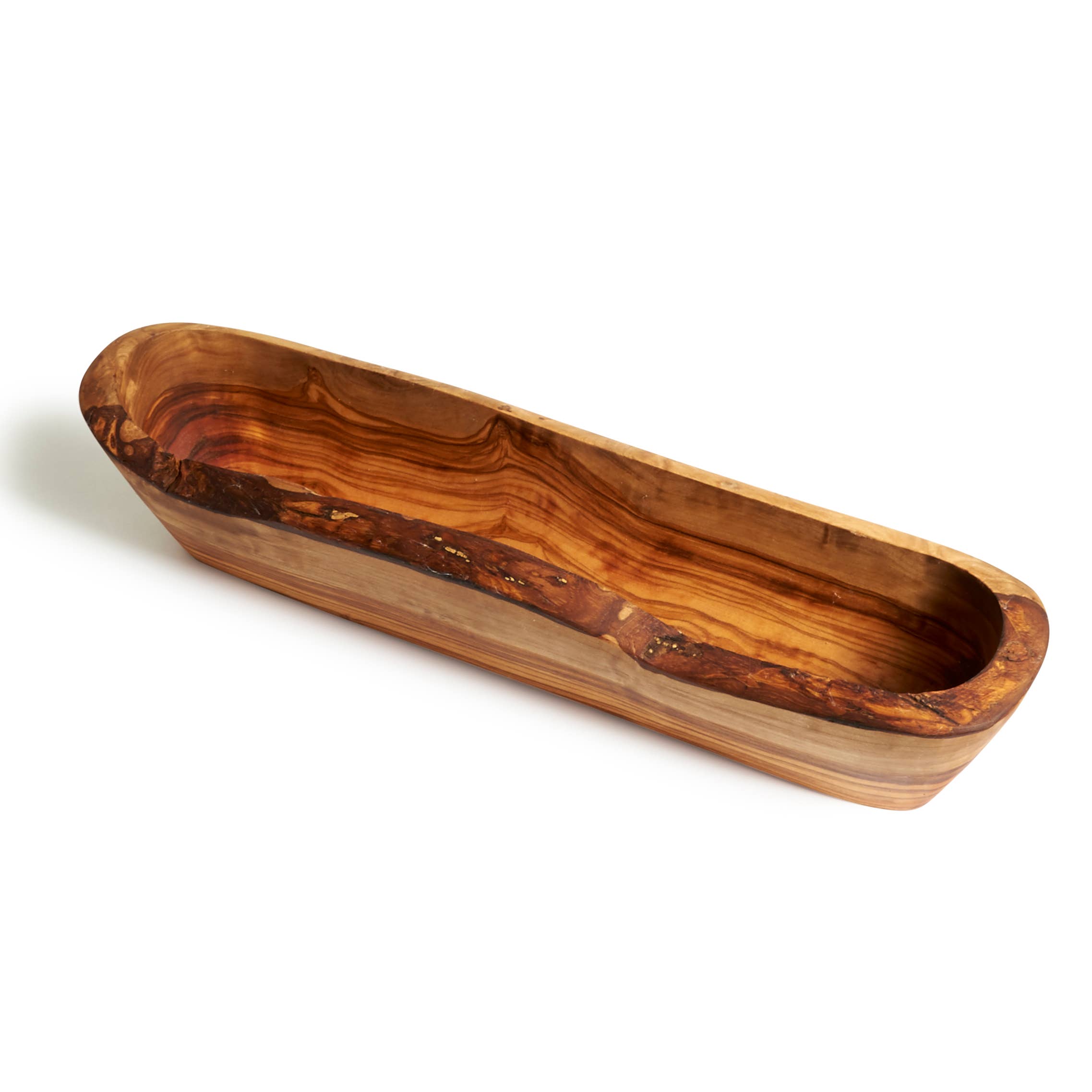 Natural OliveWood - Wholesale Bowl - Olive Wood Rustic Bread Basket2