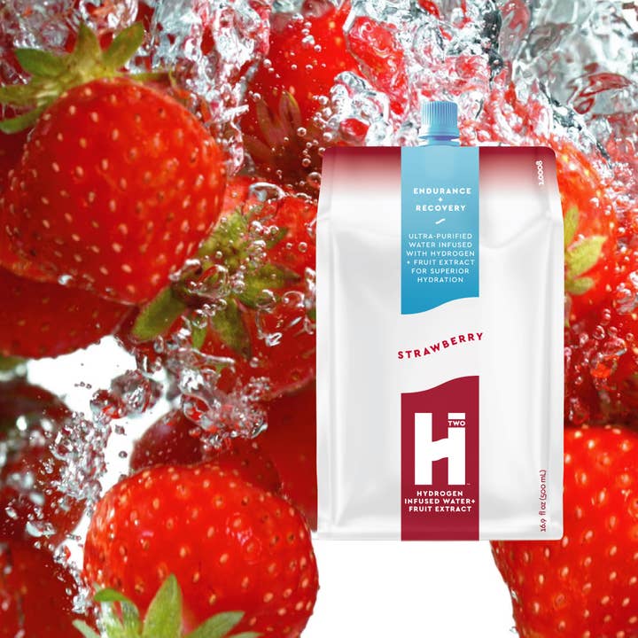 HTWO - Vente Boisson sportive et énergisante - EAU HYDROGÉNÉE HTWO +EXTRAIT DE FRUIT | FRAISE