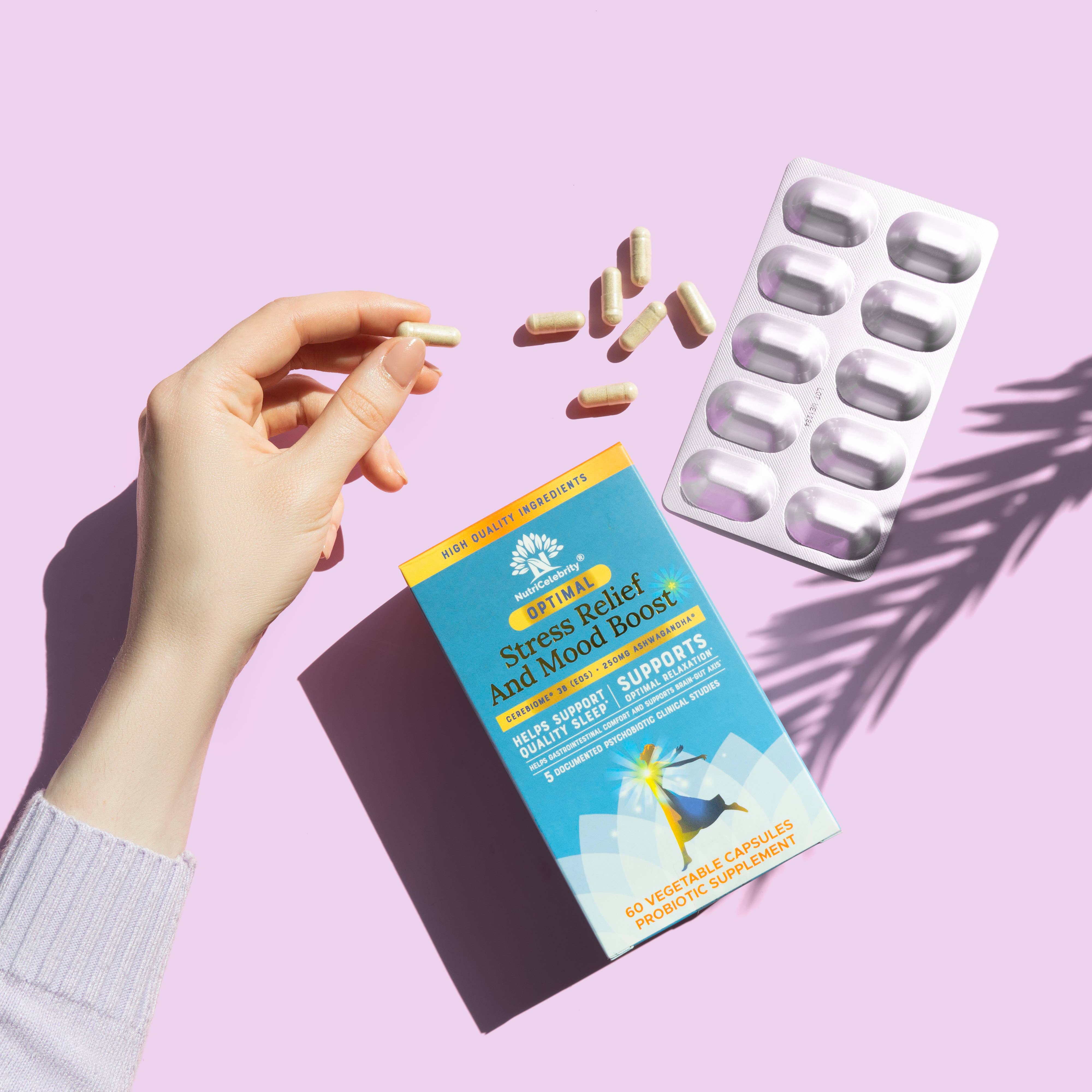 NutriCelebrity - Wholesale Oral Supplement/Vitamin - Nutricelebrity Optimal Stress Relief and Mood Boost Suppleme1