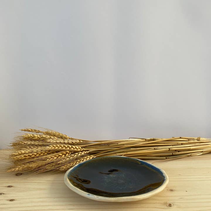 mynt ceramics - Wholesale Decorative Plate/Dish/Bowl - Plate in Shades of Blue and Brown | Handmade Ceramics7