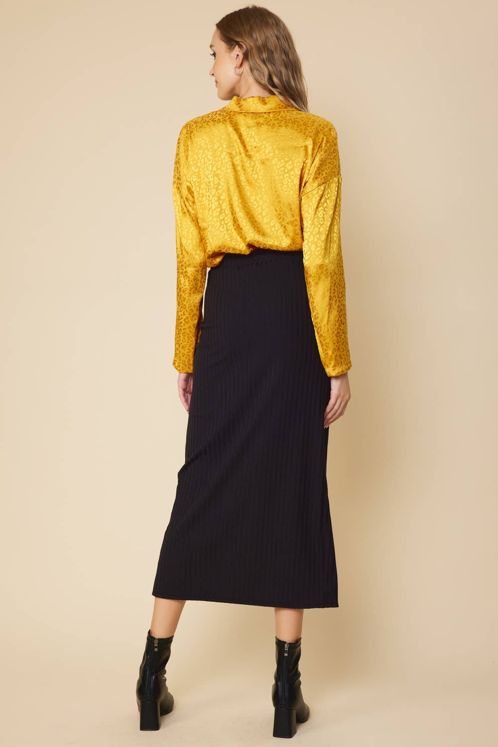 FSL Apparel - Wholesale Skirt - Women's - SS8032 - RIBBED WARP MIDI SEXY SKIRT2