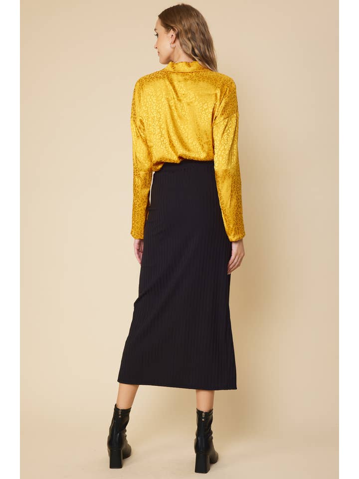 FSL Apparel - Wholesale Skirt - Women's - SS8032 - RIBBED WARP MIDI SEXY SKIRT2