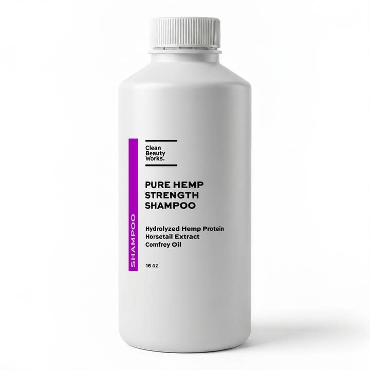 Hemp Strengthening Shampoo, Hydrolyzed Hemp Protein & Hemp Seed Oil for wholesale by Clean Beauty Works.