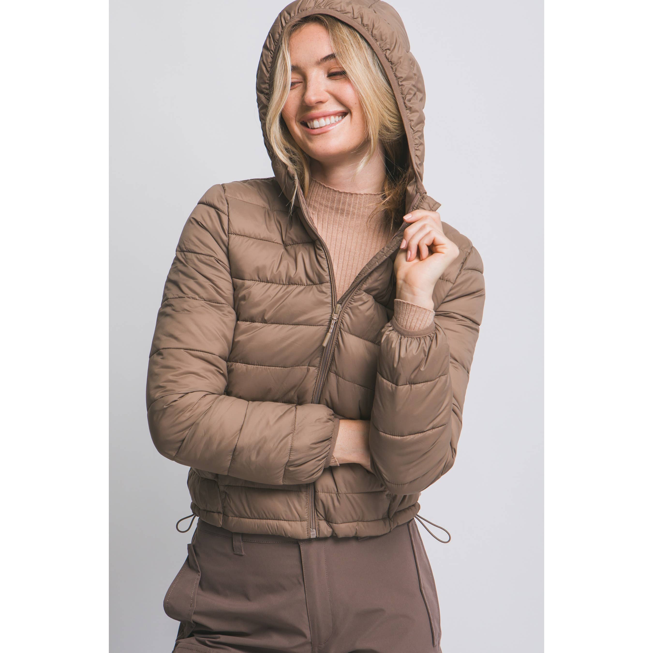 Style Up - Wholesale Puffer Jacket - Women's - Hooded Packable Puffer Jacket with Pouch4