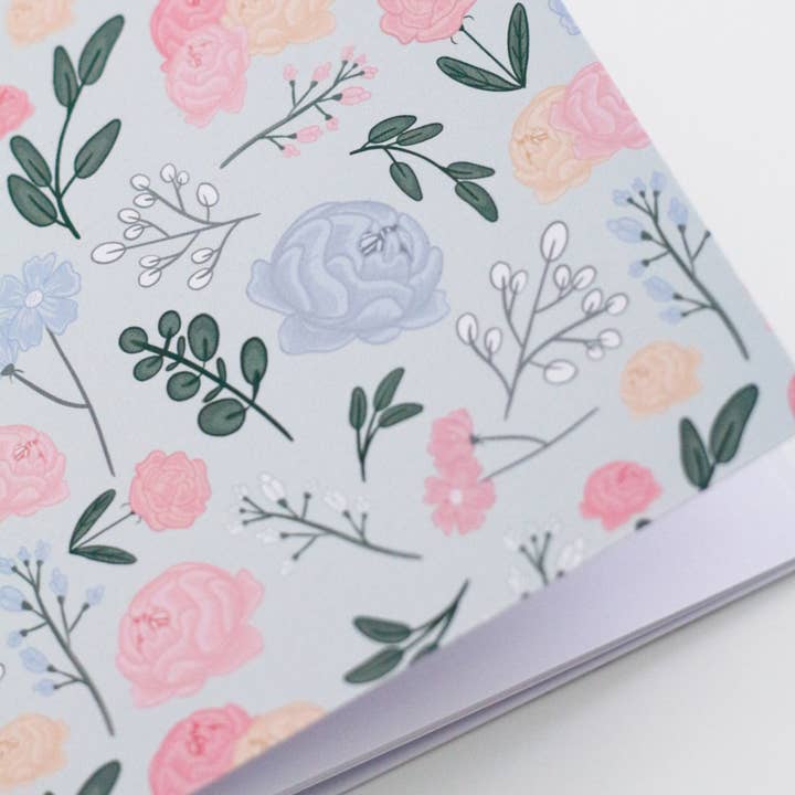 My Sweet Paper Card - Vendita all'ingrosso Quaderni - Quaderno con fiori pastello - Quaderni carini2