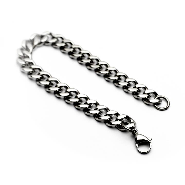 Herrenarmband Barbela-Kette 10mm mit 21cm für den Großhandel von Woo's pure feelings