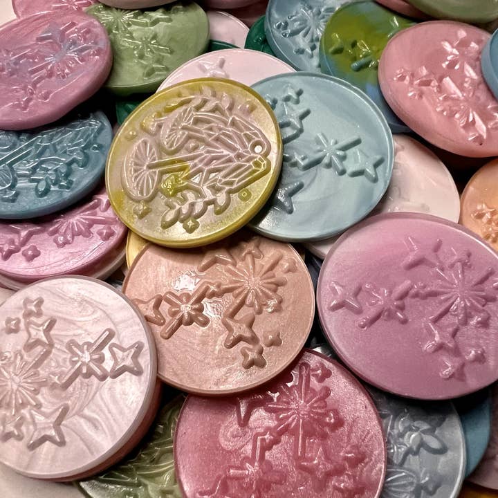 Rochambeau Home - Wholesale Sealing Wax - Custom Wax Seals - Shroomy & Celestial Star Stickers - 10 pp