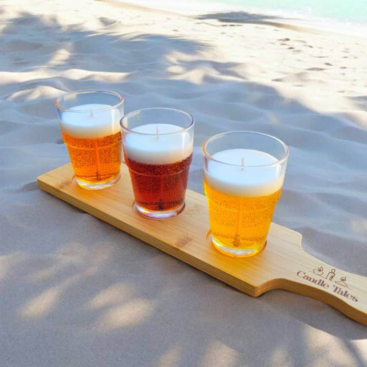 Beer Fight Candle Set - Made of Soy and Gel Wax for wholesale by Candle Tales