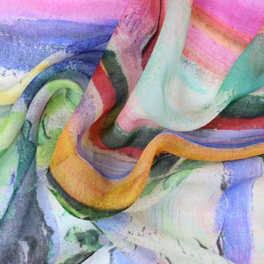 Dupatta Designs – Engroshandel Tørklæde - Dame – Vita Painterly Vinduetørklæde2