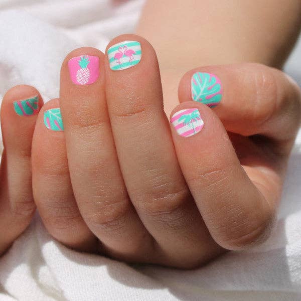 Flamingo Paradise Nagelpackungen für Kinder für den Großhandel von So Gloss