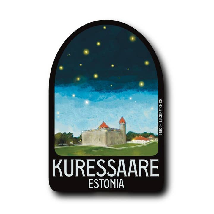 Autocollant/aimant/imprimé/carte postale Kuressaare Estonie pour la vente par About Town Co