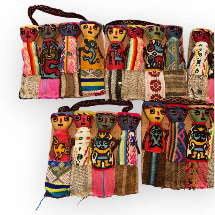 Zoe Artcrafts Corp. - Wholesale Doll - Kids - Peruvian Pachamama Dolls, 4 dolls, Hanging Decor, Home Decor