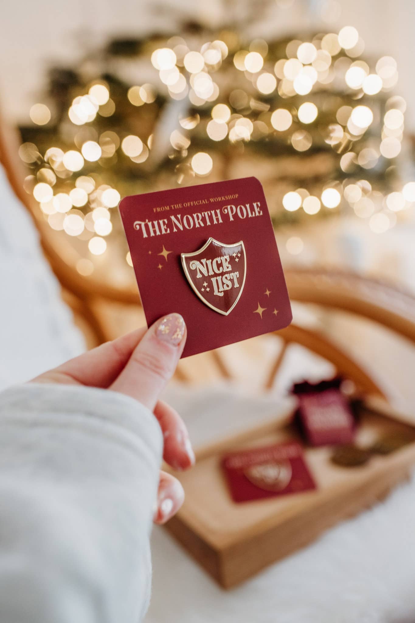 The Handmade Christmas Co. - Wholesale Christmas Decoration - Kids & Baby - Nice List Badge Enamel Pin for Christmas & Children2