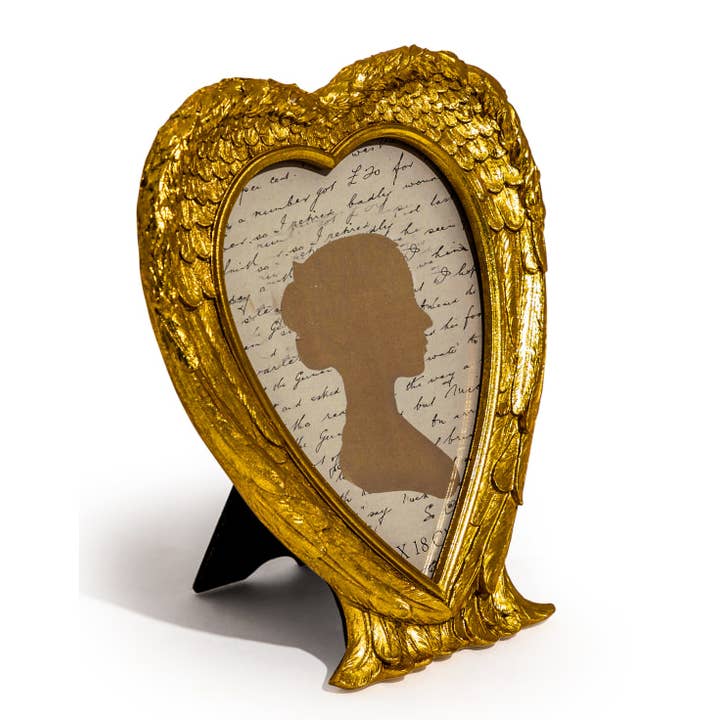 McGowan & Rutherford Ltd - Wholesale Picture frame - Gold Angel Wing 4x6" Photo Frame