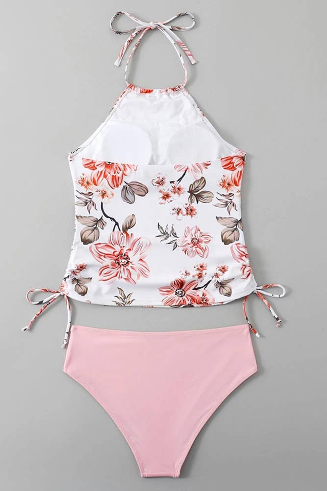 Pink Summer Beach Floral 2PCS Bikini Set ZZKF655 for wholesale on Faire2