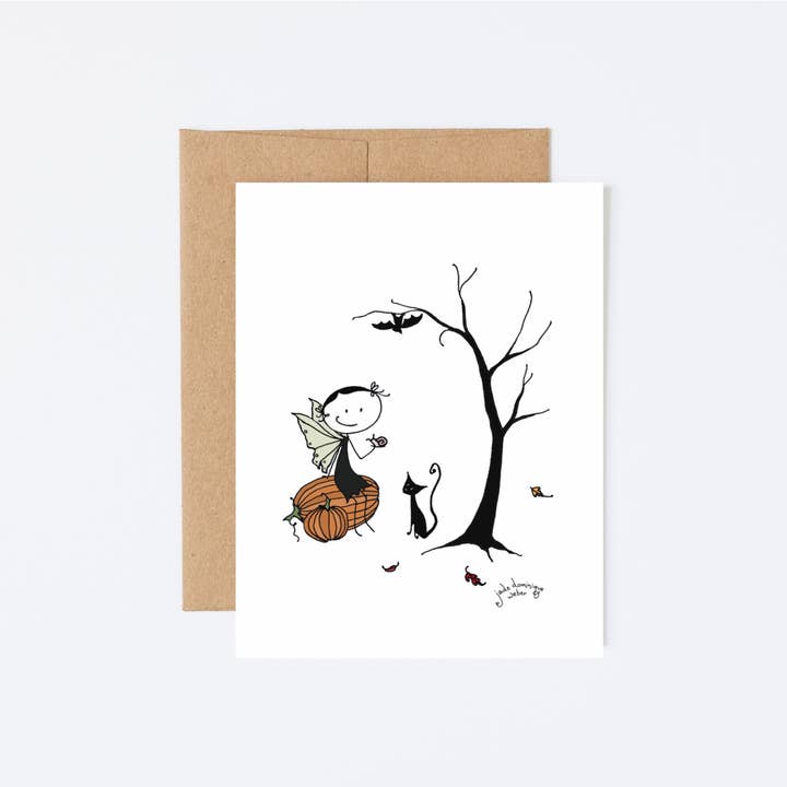 Tarjeta de felicitación October Faerie A2 para venta al por mayor de Sticks and Bones Mercantile