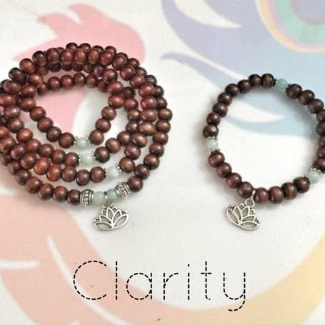 DIY CLARITY Mala Beads/ Mala Kit / Prayer Beads / Mala Beads for wholesale by Krista Lynn Designs / Octopus Moon