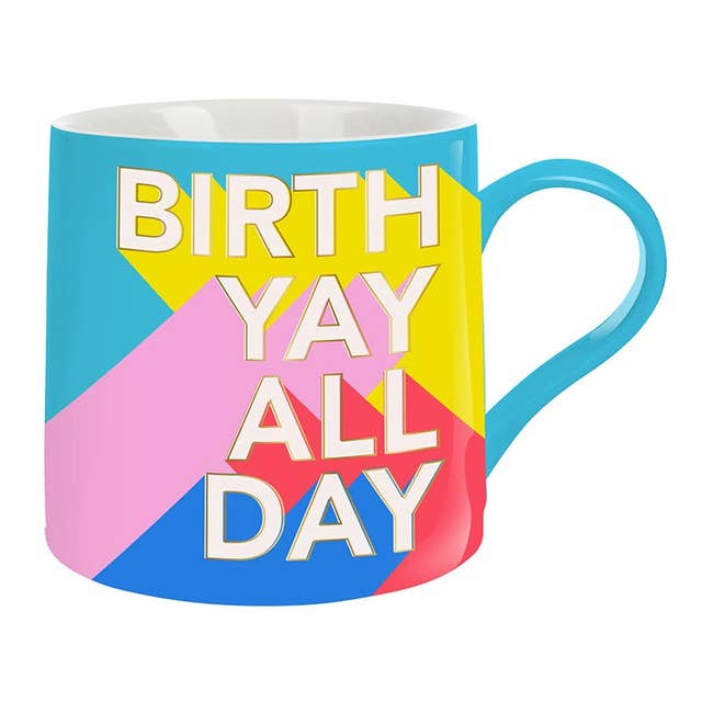 Jumbo Coffee Mug - Birth Yay All Day for wholesale by Slant Collections by Creative Brands