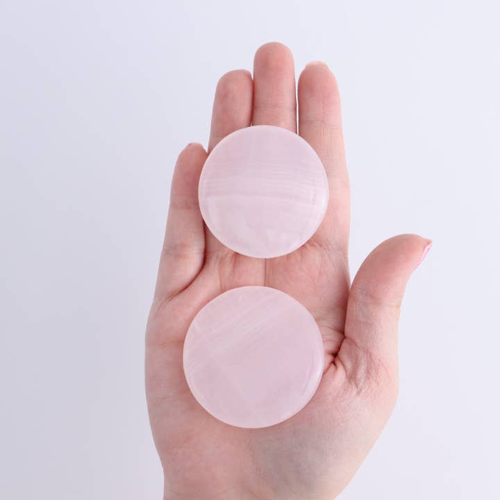 Mi Esperanza Minerals - Wholesale Spiritual Stone/Crystal - One Mangano Calcite Flat Stone5