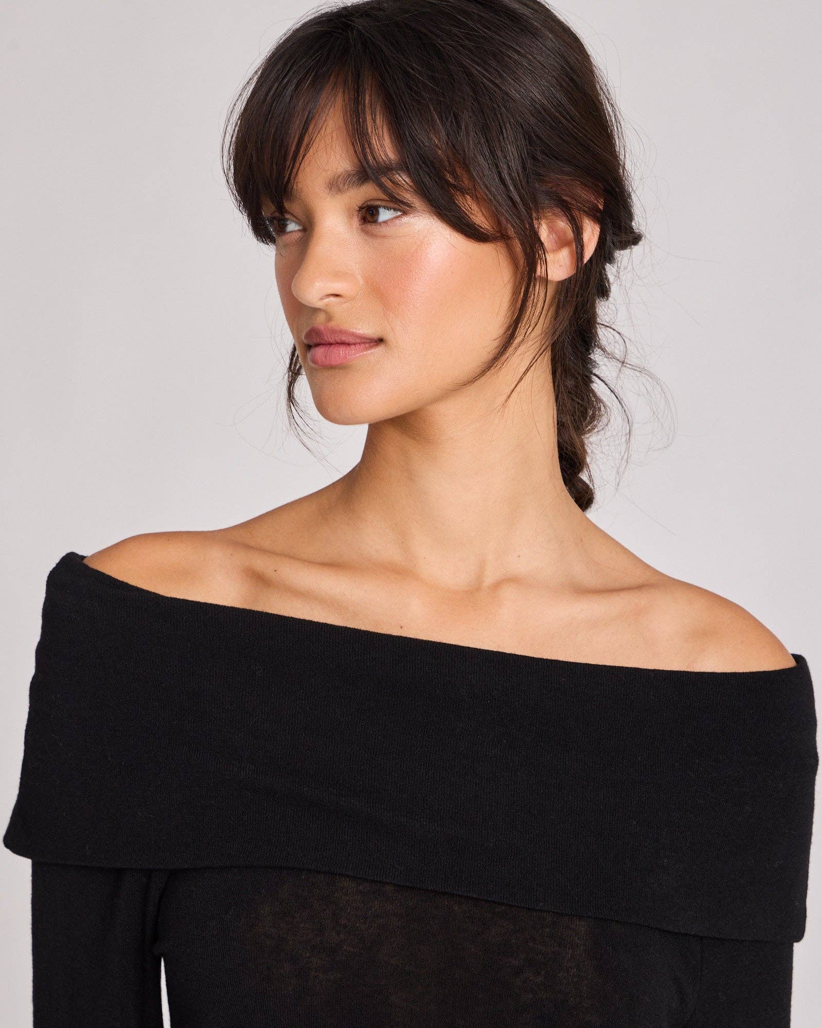 gai-lisva – Großhandel Strickpullover – Damen – Asha Woll-Top in Schwarz2