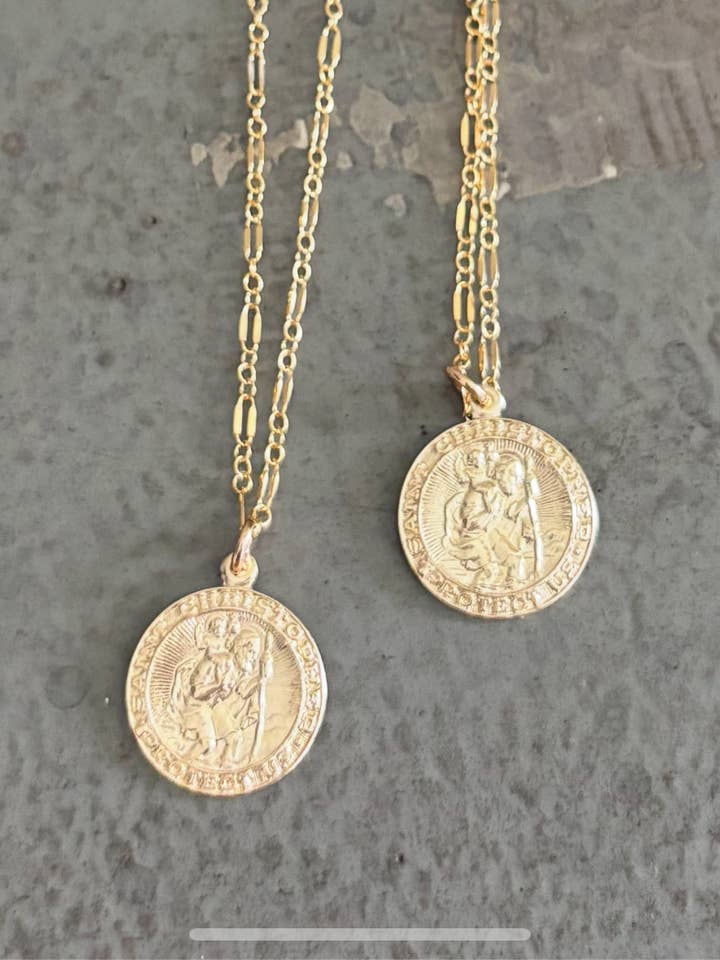 St Christopher necklace for wholesale by MORGANandME Designs