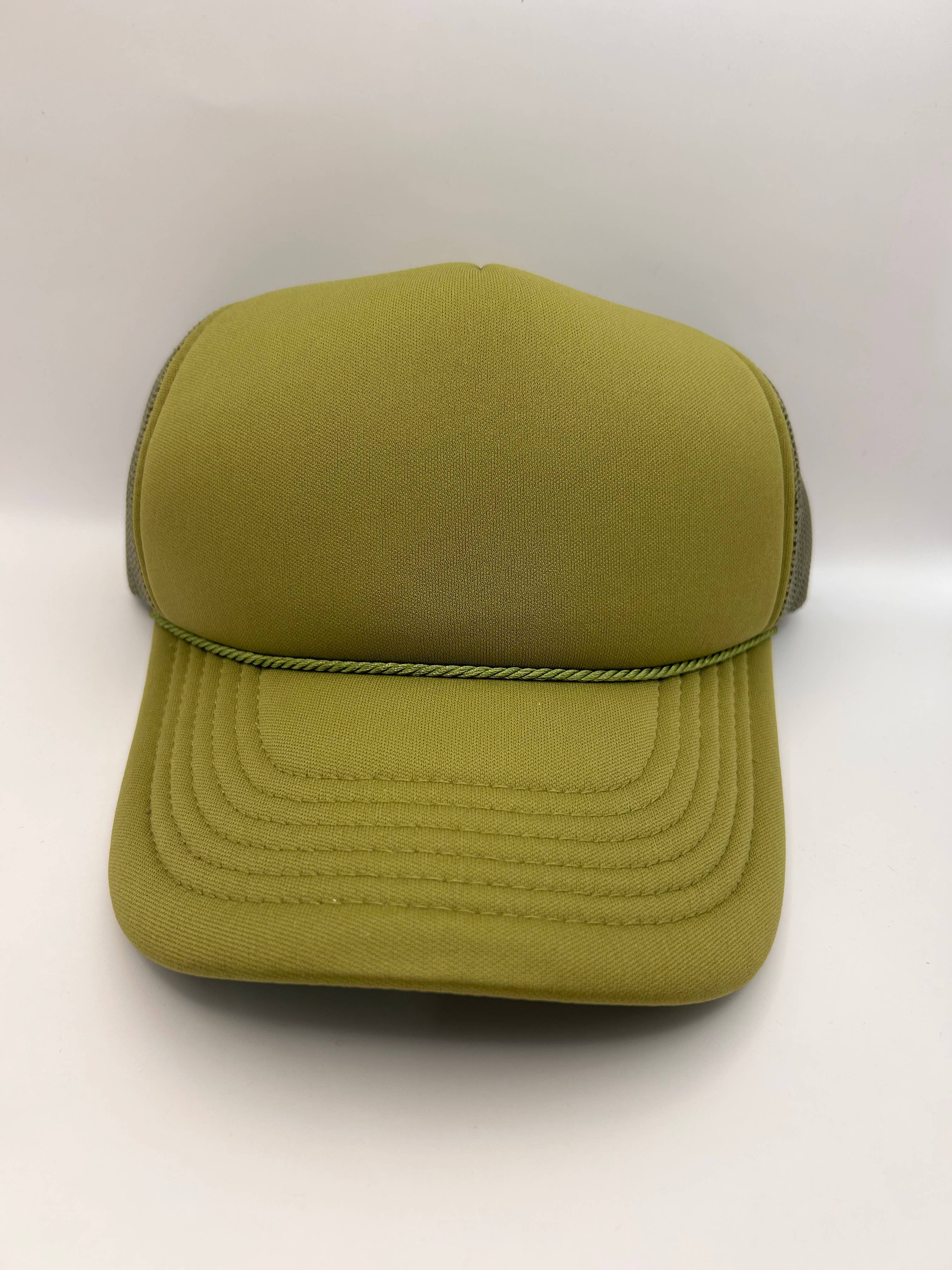 Vibes Hat Company - Wholesale Trucker Hat - Unisex - Vibes Olive Foam Trucker Hat | Hat Bar | Blank Caps