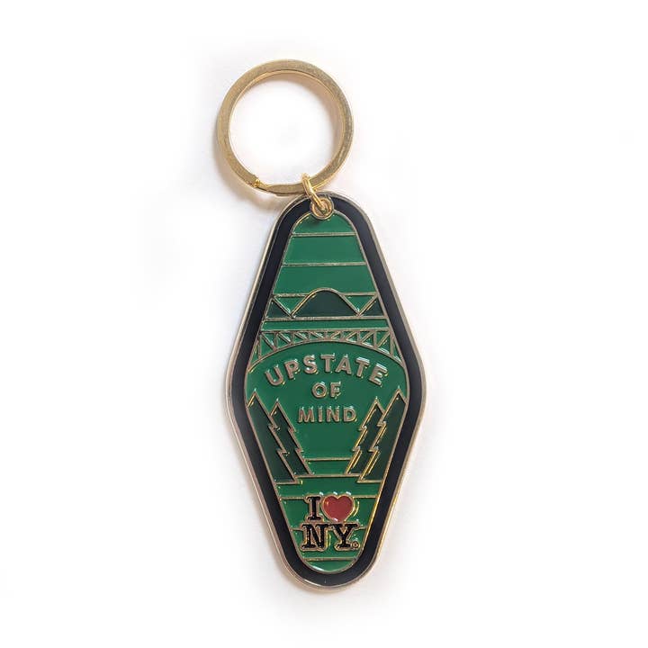 I LOVE NY Motel Keychain for wholesale by Compas Life - Upstate of Mind