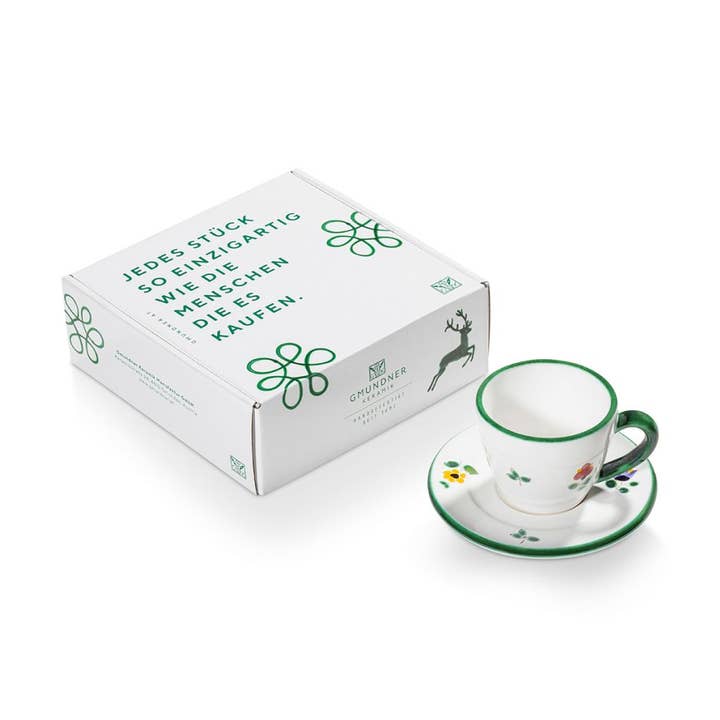Fleurs dispersées, Espresso F.Toi/2pcs.Coffret cadeau. pour la vente par Gmundner Keramik Handels GmbH