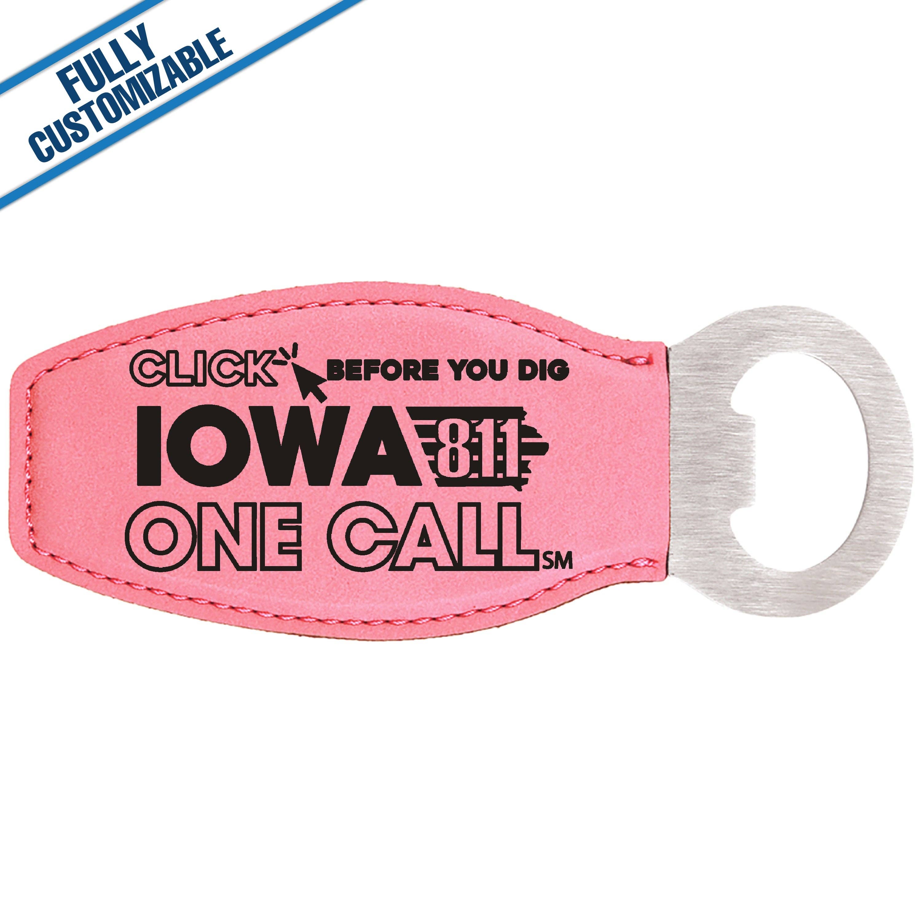 GiftWorksPlus - Wholesale Bottle/Wine Opener - Engraved Leatherette Bottle Opener/Magnet-Fully Customizable5