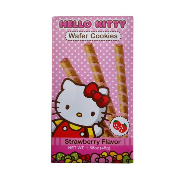 Bolachas Wafer Hello Kitty Sabor Morango por atacado de Fizz and Sweets Wholesale