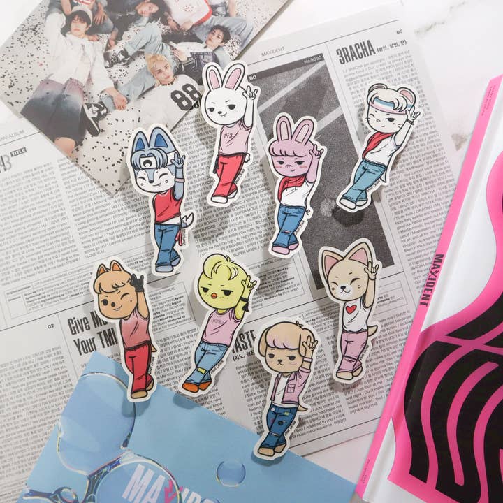 Riskit Design - Wholesale Sticker - KPOP 143 Transparent Vinyl Stickers