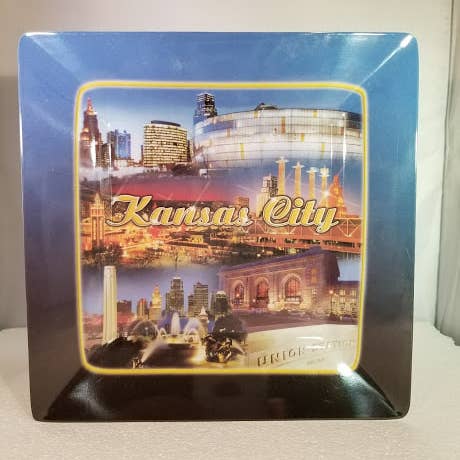 Kansas City Landmarks Plate for wholesale by Avery Postcards and Gifts