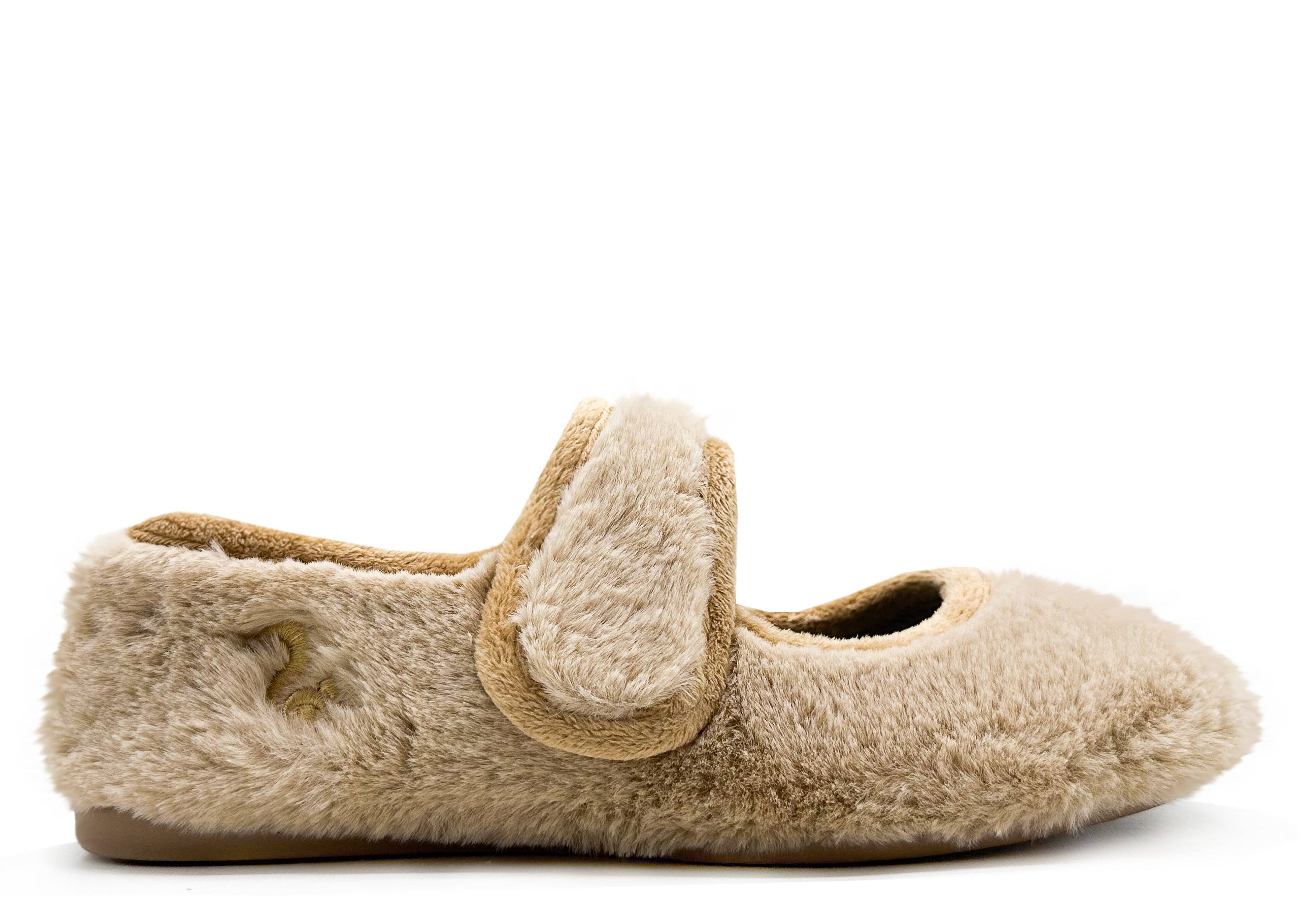 thies - Wholesale Flats - Women's - thies 1856 ® Rec Fur Ballerina vegan beige0