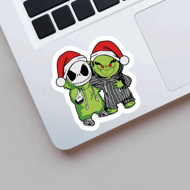 Crazilyhumbledesigns – wholesale Sticker – The grinch, Christmas, Waterproof, Hydroflask Stickers1