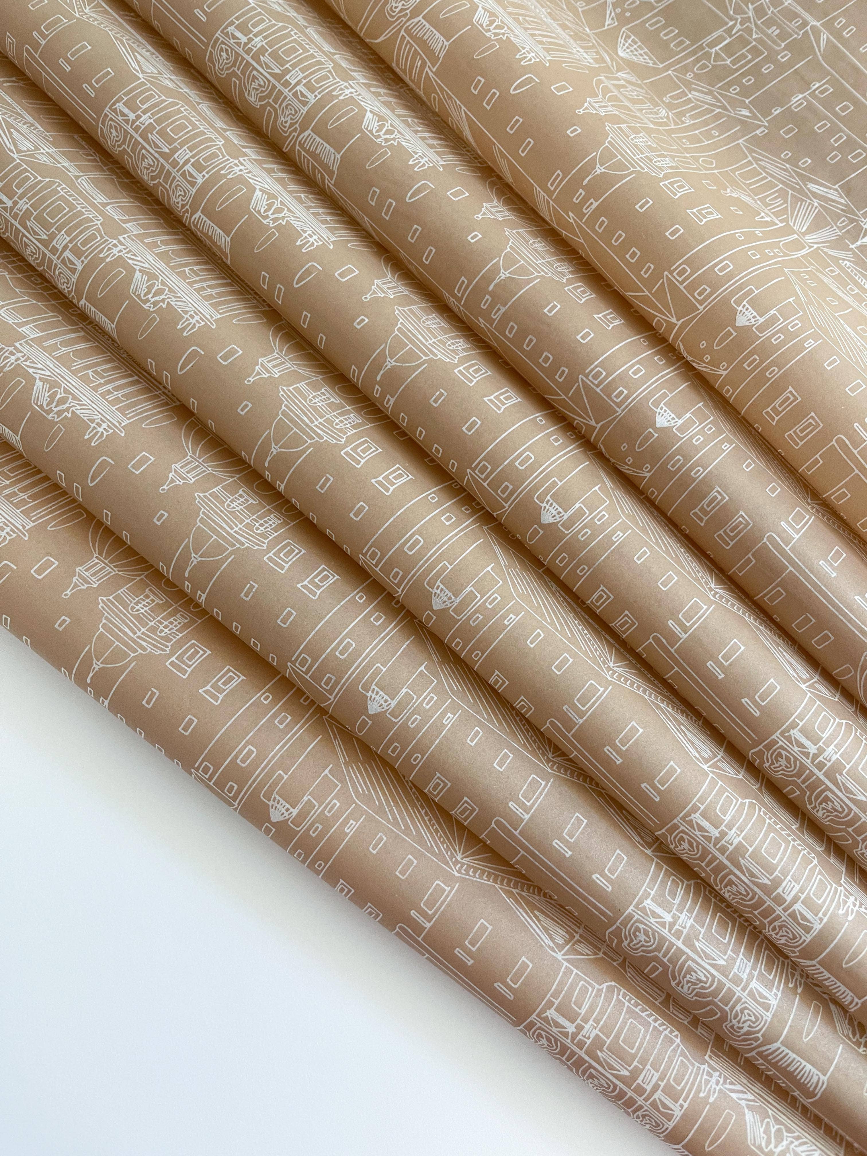 Sablewood Paper Company - Wholesale Tissue Paper - Terra Cotta City Tissue Paper – Pack of 67