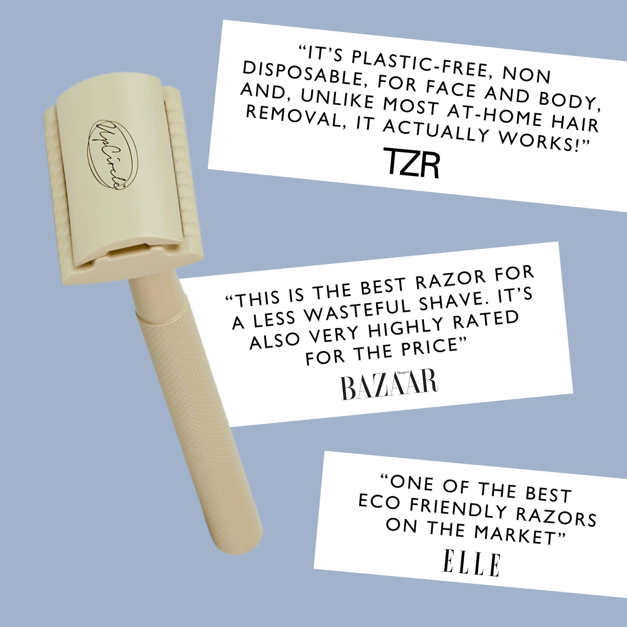 UpCircle Beauty UK - Wholesale Razor - Plastic Free, Sustainable & Reusable Safety Razor5